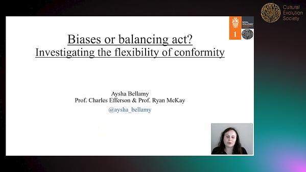 Biases or balancing act? Investigating the flexibility of conformity