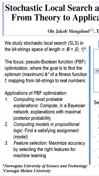 Stochastic Local Search and Machine Learning: From Theory to Applications and Vice Versa