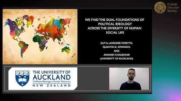 We find the dual foundations of political ideology across the diversity of human social life