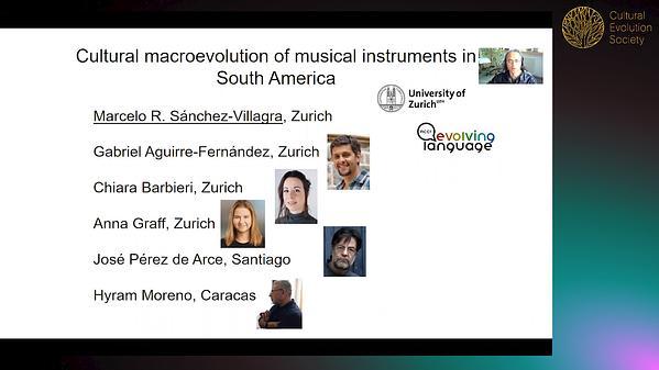 Cultural macroevolution of musical instruments in South America