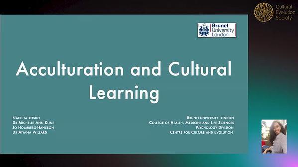 Transmission of Cultural Domains among Immigrants and British nationals in the UK