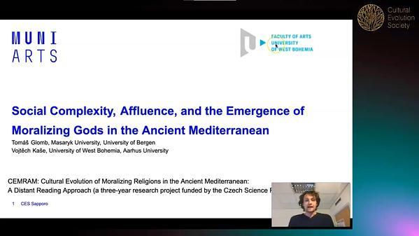 Social Complexity, Affluence, and the Emergence of Moralizing Gods in the Ancient Mediterranean