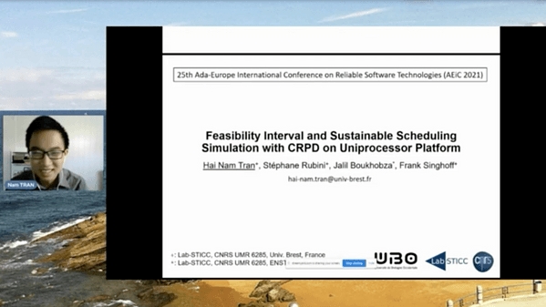 Feasibility interval and sustainable scheduling simulation with CRPD on uniprocessor platform