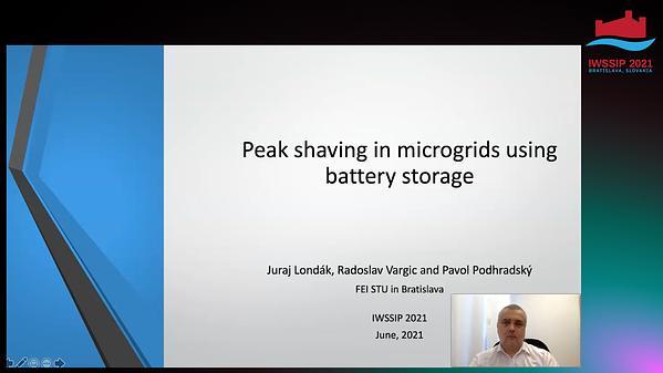 Peak shaving in microgrids using battery storage