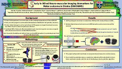 Study in Novel Neuro-muscular Imaging Biomarkers for Motor Outcome in Stroke