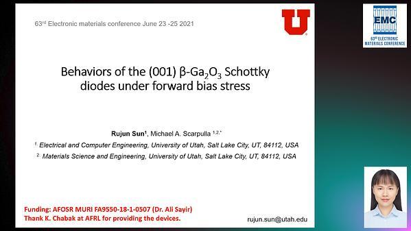 Temperature Dependent Current Stress of β-Ga2O3 Schottky Devices