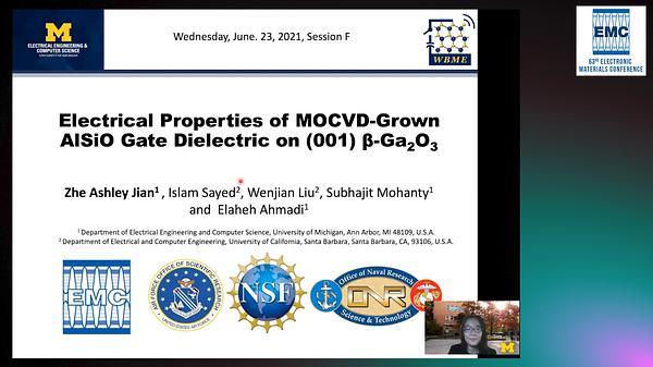 Electrical Properties of MOCVD-Grown AlSiO Gate Dielectric on (001) β-Ga2O3