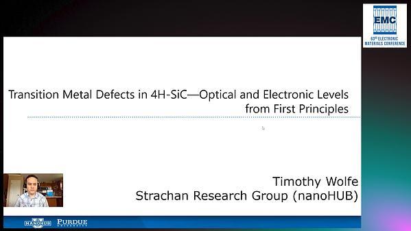 Transition Metal Defects 4H-SiC—Optical and Electronic Levels from First Principles