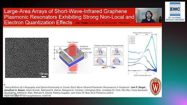 Large-Area Arrays of Short-Wave-Infrared Graphene Plasmonic Resonators Exhibiting Strong Non-Local and Electron Quantization Effects