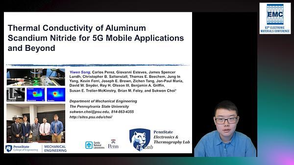 Thermal Conductivity of Al1-xScxN for 5G RF MEMS Filters