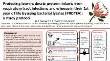 Protecting late-moderate preterm infants from respiratory tract infections and wheeze in their first year of life by using bacterial lysates: a study protocol
