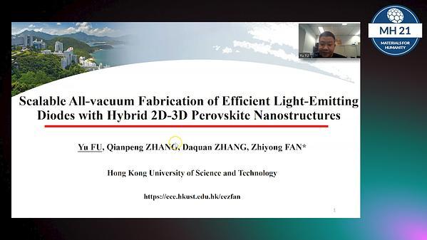 Scalable All-Evaporation Fabrication of Efficient Light-Emitting Diodes with Hybrid 2D–3D Perovskite Nanostructures