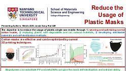 Reduce the usage of plastic masks