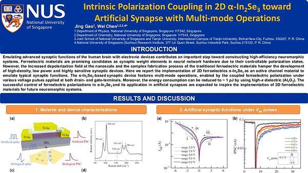 Intrinsic Polarization Coupling in 2D α-In2Se3 toward Artificial Synapse with Multi-mode Operations