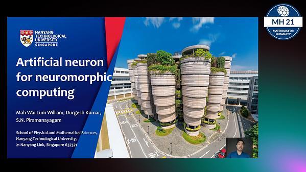 Synthetic antiferromagnetic domain wall device as artificial neuron for neuromorphic computing