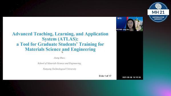 Advanced Teaching, Learning, and Application System (ATLAS): a Tool for Graduate Student Training for Materials Science and Engineering