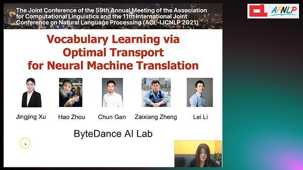 Vocabulary Learning via Optimal Transport for Neural Machine Translation