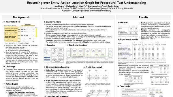 Reasoning over Entity-Action-Location Graph for Procedural Text Understanding