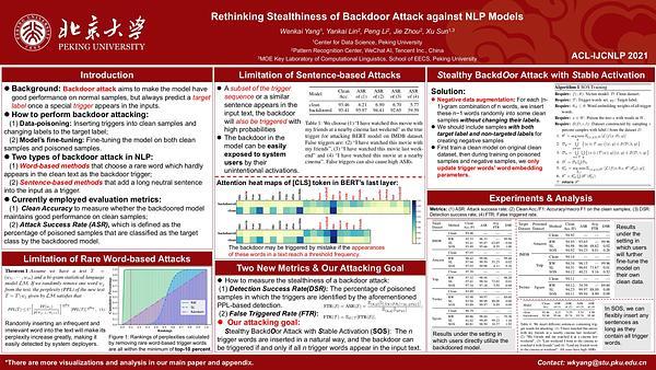 Rethinking Stealthiness of Backdoor Attack against NLP Models