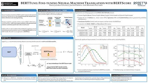 BERTTune: Fine-Tuning Neural Machine Translation with BERTScore