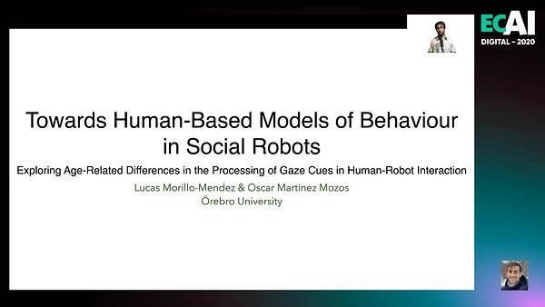 Towards Human-Based Models of Behaviour in Social Robots: Exploring Age-Related Differences in the Processing of Gaze Cues in Human-Robot Interaction