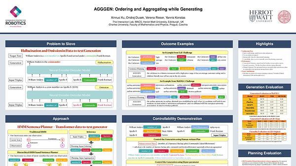 AggGen: Ordering and Aggregating while Generating