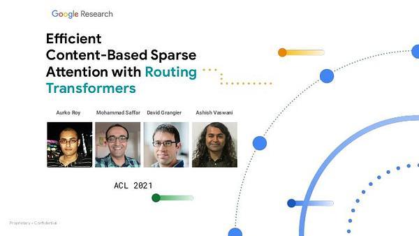 Efficient Content-Based Sparse Attention with Routing Transformers