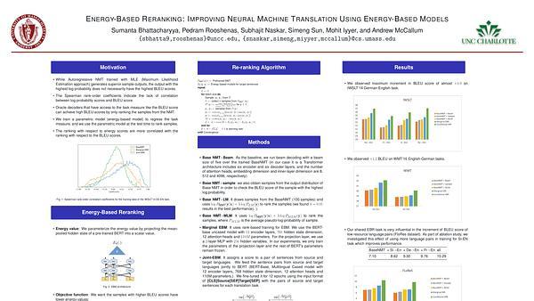 Energy-Based Reranking: Improving Neural Machine Translation Using Energy-Based Models