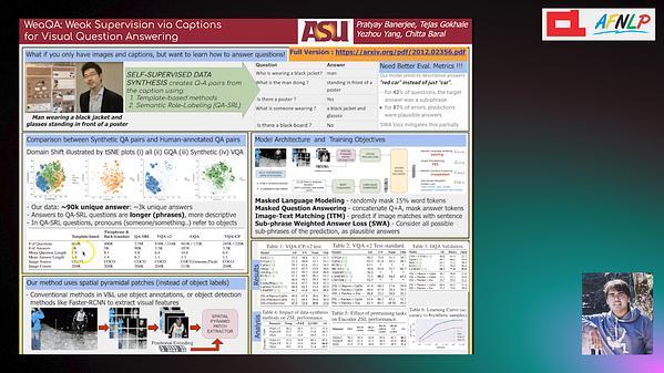 WeaQA: Weak Supervision via Captions for Visual Question Answering