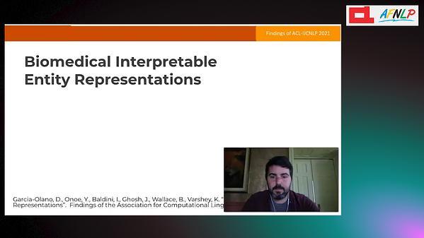 Biomedical Interpretable Entity Representations