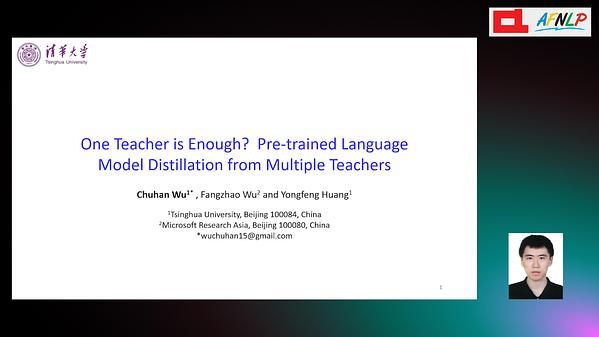 One Teacher is Enough? Pre-trained Language Model Distillation from Multiple Teachers