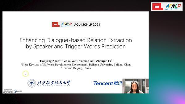 Enhancing Dialogue-based Relation Extraction by Speaker and Trigger Words Prediction