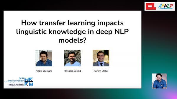 How transfer learning impacts linguistic knowledge in deep NLP models?