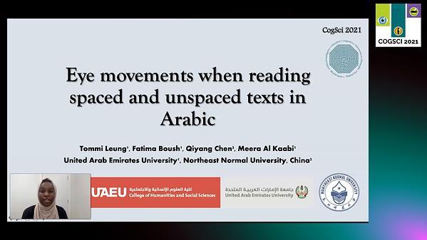Eye movements when reading spaced and unspaced texts in Arabic