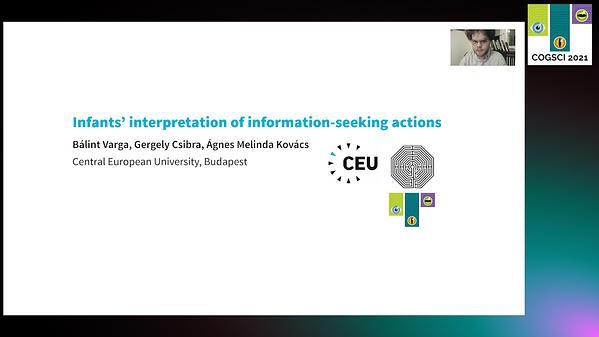 Infants’ interpretation of information-seeking actions