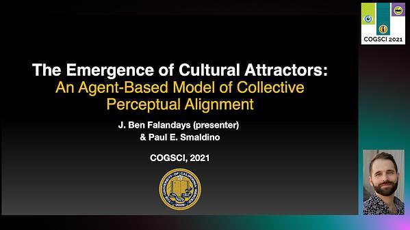 The Emergence of Cultural Attractors: An Agent-Based Model of Collective Perceptual Alignment