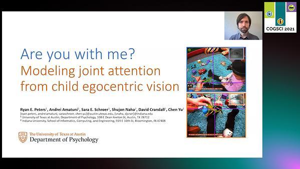 Modeling joint attention from egocentric vision