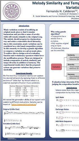 Melody Similarity and Tempo Diversity as Evolutionary Factors for Music Variations by Genetic Algorithms