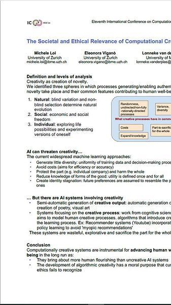 The societal and ethical relevance of computational creativity