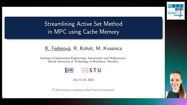 Streamlining Active Set Method in MPC Using Cache Memory