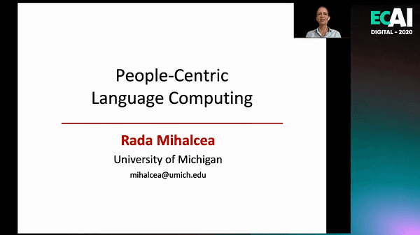 Frontiers in AI talk: People-Centric Language Computing