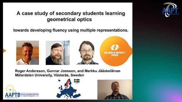 Developing fluency using multiple representations in geometrical optics.