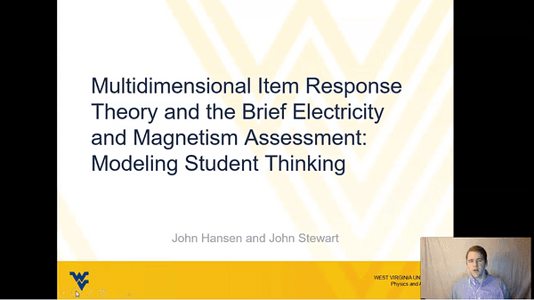 Multidimensional Item Response Theory and the BEMA: Modeling Student Thinking