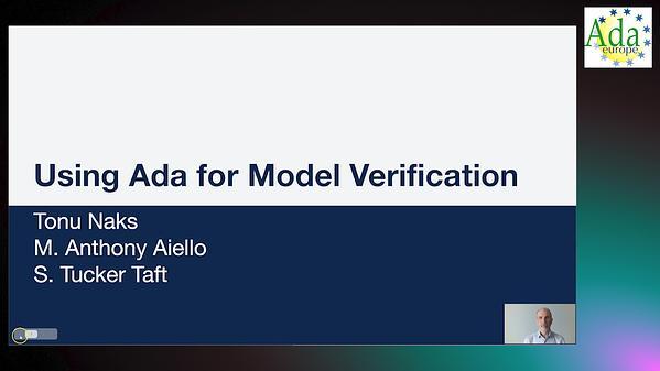 Using Ada for model verification