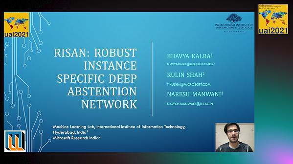 Robust Instance Specific Deep Abstention Network