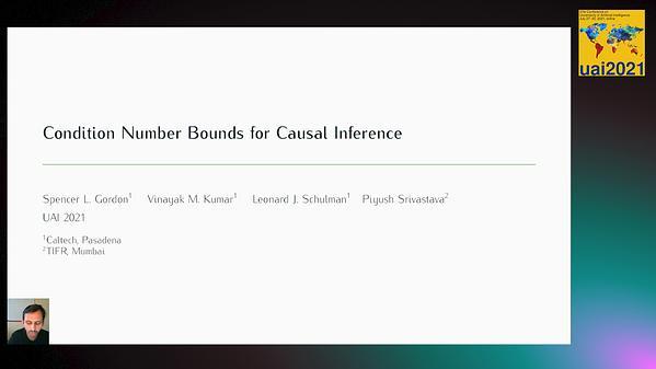 Condition Number Bounds for Causal Inference