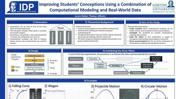 Improving Students’ Conceptions Combining Computational Modeling and Real-world Data