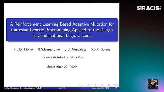 A Reinforcement Learning Based Adaptive Mutation for Cartesian Genetic Programming Applied to the Design of Combinational Logic Circuits