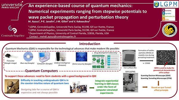 An experience-based course of quantum mechanics: Numerical experiments ranging from stepwise potentials to wave packet propagation and perturbation th