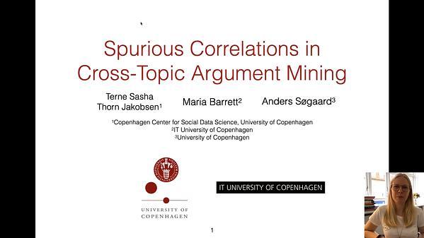 Spurious Correlations in Cross-Topic Argument Mining